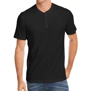 Club Room Men's All Cotton Solid Henley Shirt Black Size Medium (M)
